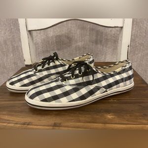 Kate Spade B&W Checkered Keds in Really Good Used Condition Women’s sz 8.5 Rare